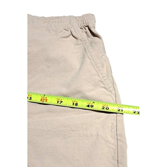 White Stag Womens Beige Casual Shorts Size M Cotton Drawstring Waist Pockets Rel - Picture 10 of 12